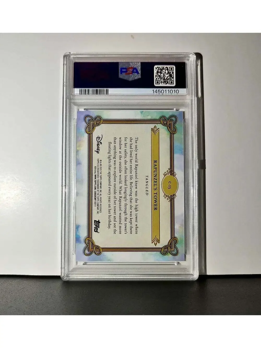 Rapunzel's Tower 2025 Topps Disney #C-15 Card Tangled PSA 9